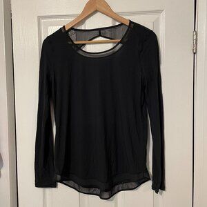 Lululemon long sleeve top - black